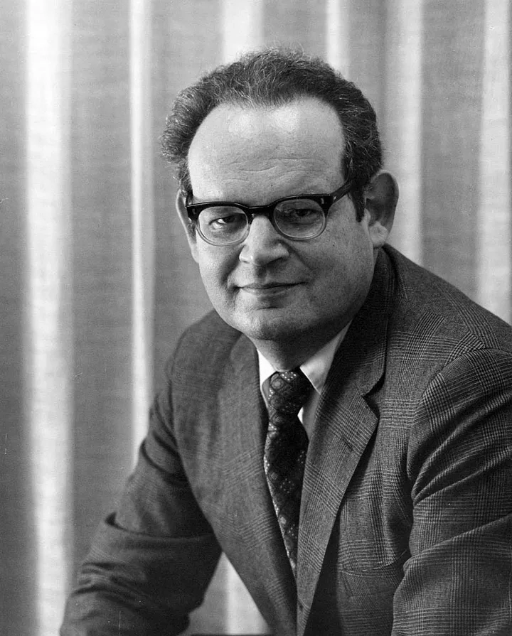 Portrait of Dr. Benoit Mandelbrot, mathematician and father of fractal geometry